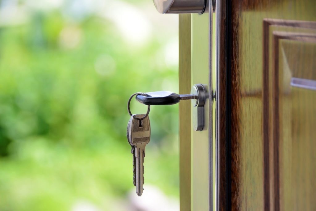 Keys in Door Selling Home New Buyer We Buy Any Home