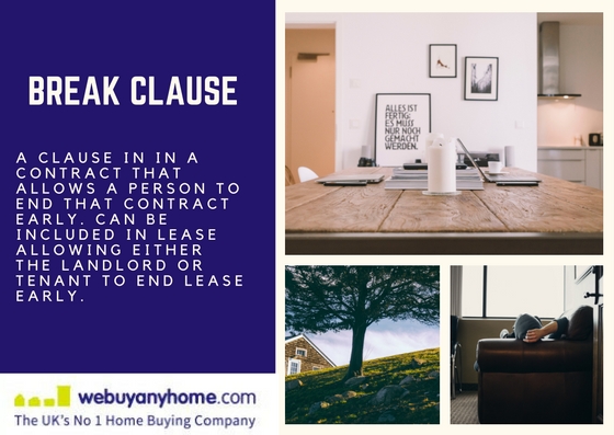 Break Clause Jargon Buster Estate Agents We Buy Any Home