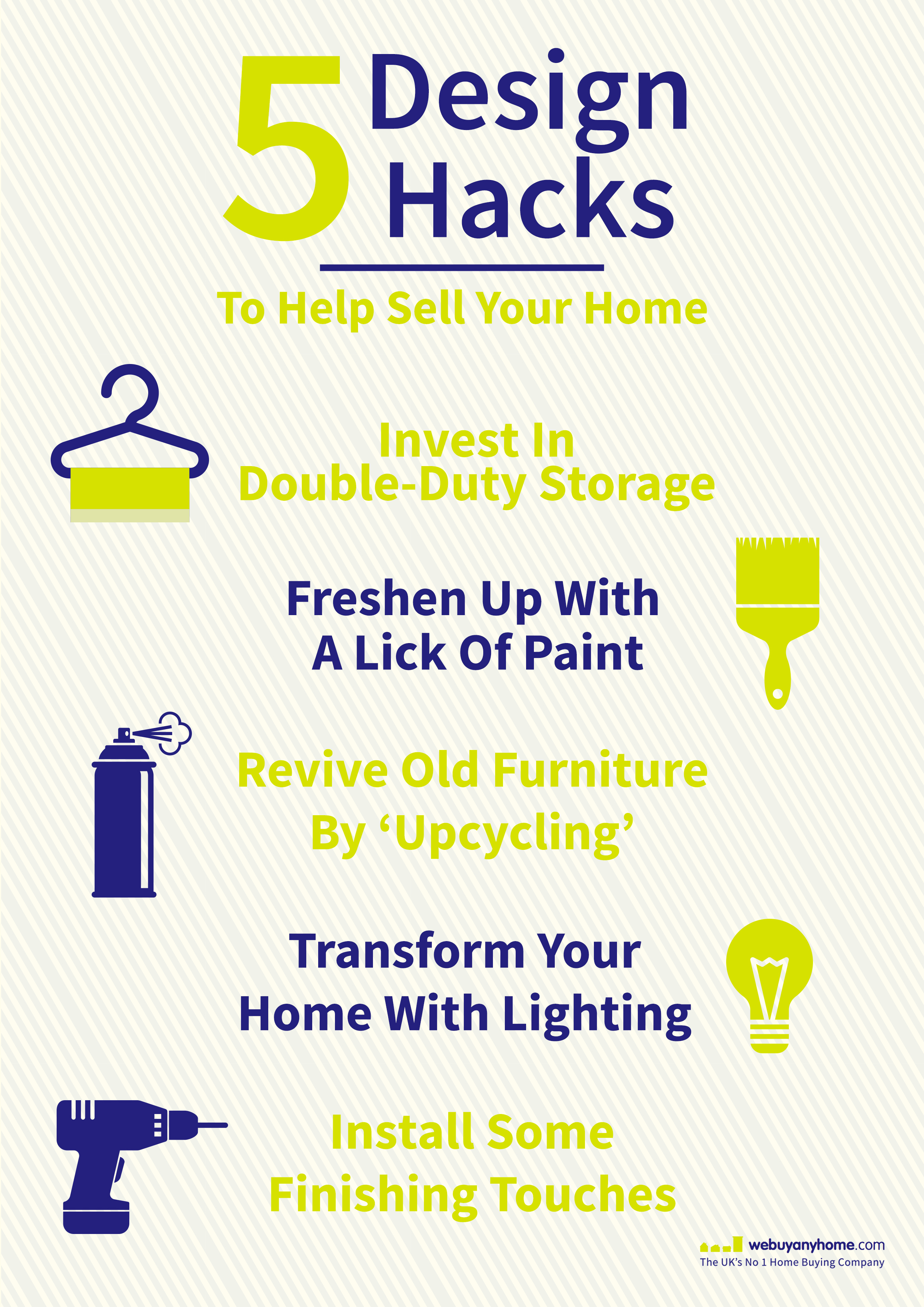 Design Tips Infographic, We Buy Any Home