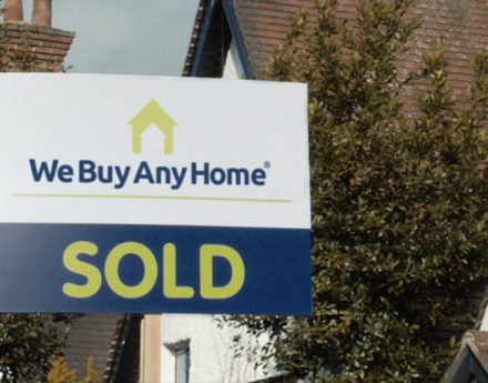We buy Any Home sold sign