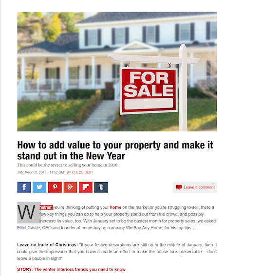 Hello! WeBuyAnyHome article screenshot