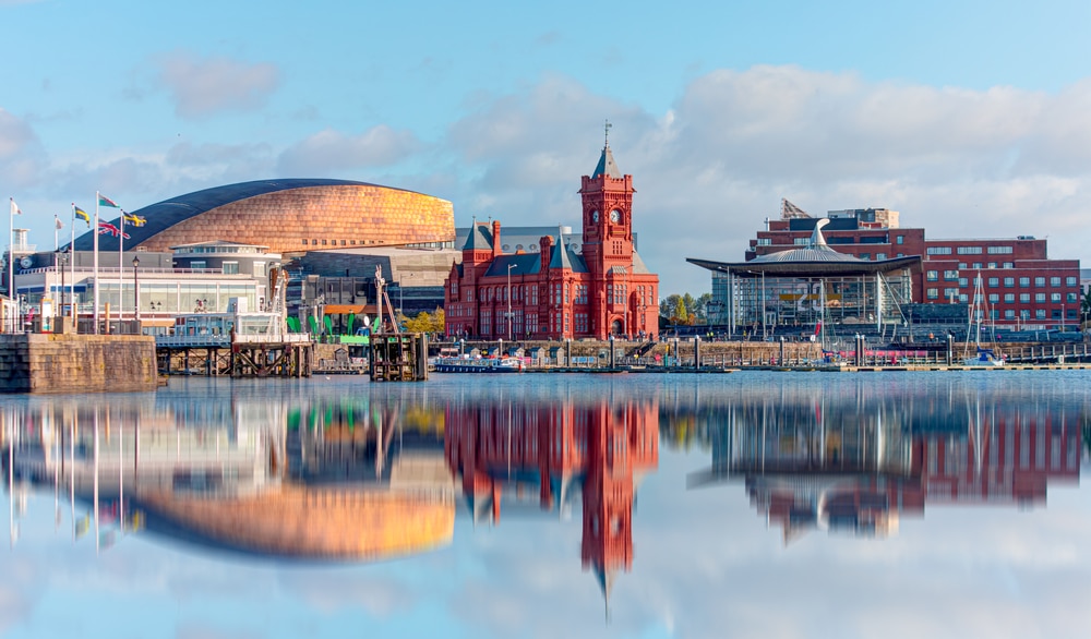 Panoramic view of Cardiff Bay | sell your house fast in Cardiff