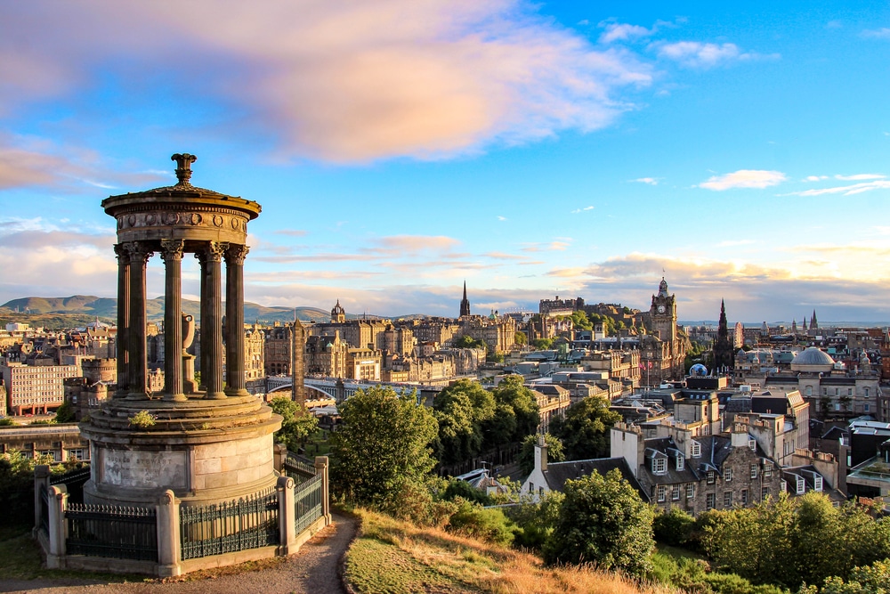 View of Edinburgh scenery | sell a tenanted property in Edinburgh