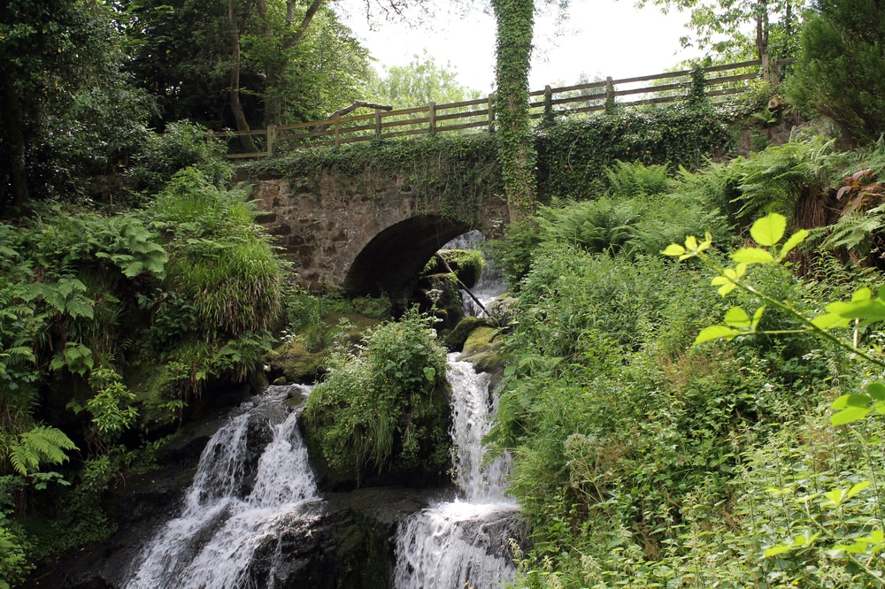 photo of bridge and waterfall in Giffnock, Glasgow